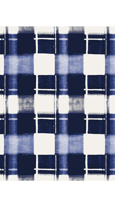 Audrey Dress #3 Shirt Collar 3/4 Sleeve Long Length Cotton Musola (Abstract Check)