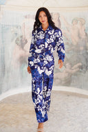 Pajama Shirt & Pajama Pants Silk Twill (Admiral Magnolia)