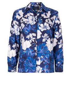 Pajama Shirt Silk Twill (Admiral Magnolia)