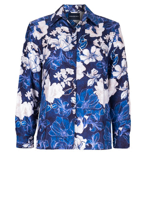 Pajama Shirt Silk Twill (Admiral Magnolia)