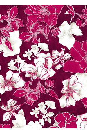 Pajama Shirt Silk Twill (Admiral Magnolia)