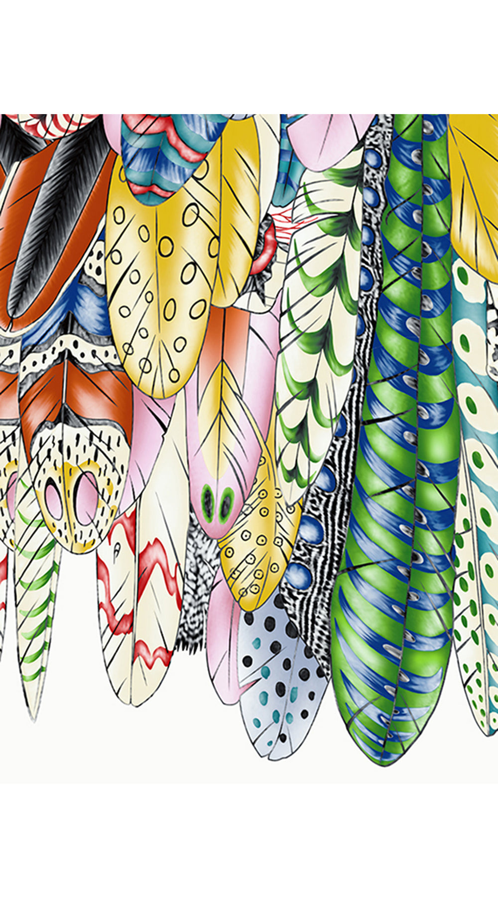 Audrey Dress #2 Shirt Collar 3/4 Sleeve Midi Length Cotton Stretch (African Feather)