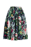 Jenny Skirt Long Length Poliamide Taffta (Amazonia Leaves)