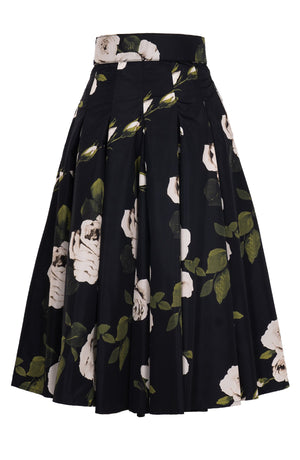 Samantha Skirt Midi Length Poliamide Taffta (Amber Queen Dark)