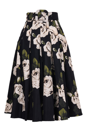Samantha Skirt Midi Length Poliamide Taffta (Amber Queen Dark)