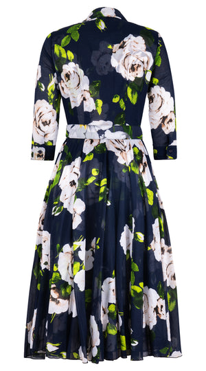 [Off the Rack] Aster Dress Shirt Collar 3/4 Sleeve Midi Length Musola (Amber Queen) @S-XXXL