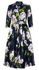 [Off the Rack] Aster Dress Shirt Collar 3/4 Sleeve Midi Length Musola (Amber Queen) @S-XXXL