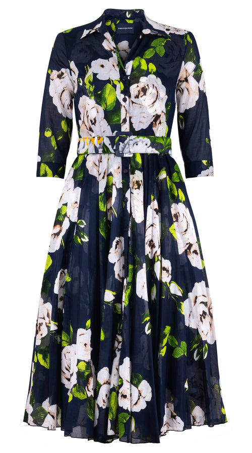 [Off the Rack] Aster Dress Shirt Collar 3/4 Sleeve Midi Length Musola (Amber Queen) @S-XXXL