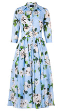 [Off the Rack] Aster Dress Shirt Collar 3/4 Sleeve Midi Length Musola (Amber Queen) @S-XXXL