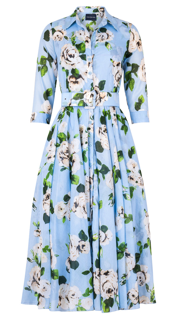 [Off the Rack] Aster Dress Shirt Collar 3/4 Sleeve Midi Length Musola (Amber Queen) @S-XXXL