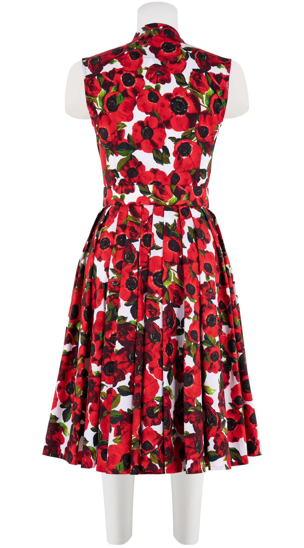 Audrey Dress #2 Shirt Collar 3/4 Sleeve Long Length Cotton Stretch (Anemon Fokker) @1