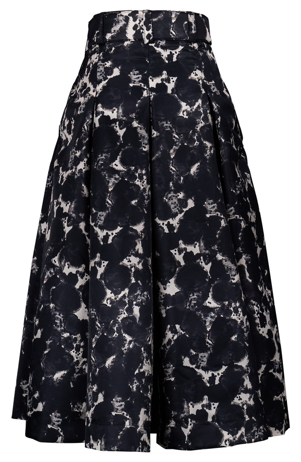 Diane Skirt Midi Length Poliamide Taffta (Animal Dots)