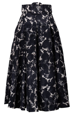 Diane Skirt Midi Length Poliamide Taffta (Animal Dots)