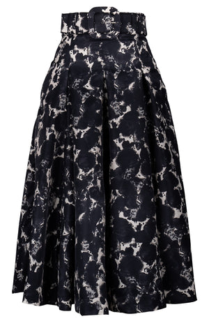 Diane Skirt Midi Length Poliamide Taffta (Animal Dots)