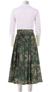 Zeller Skirt Midi Length Wool Musola (Antilles Toile Ground)