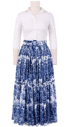Melanie Skirt Midi Plus Length Cotton Musola (Arabian Night Toile White)