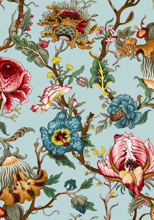 Florance Dress #2 Boat Neck 3/4 Sleeve Wool Musola (Artemis Wallpaper)