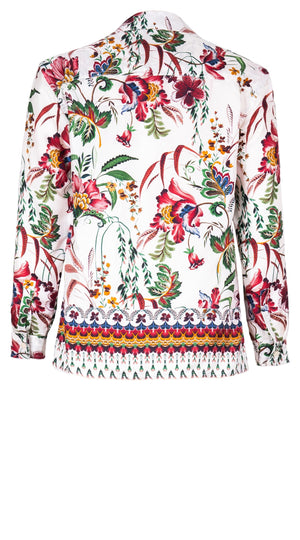 Pajama Shirt Silk Twill (Asian Botanic)