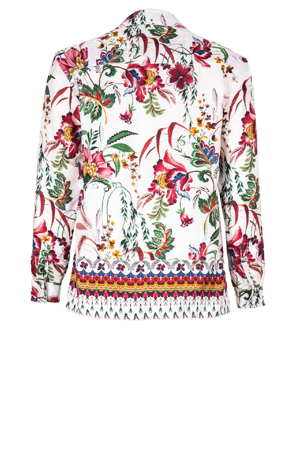 Pajama Shirt Silk Twill (Asian Botanic)