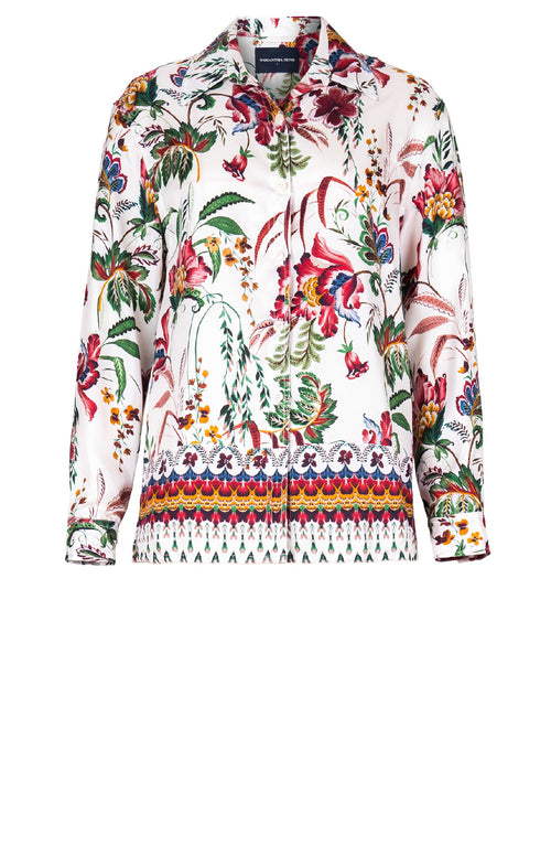 Pajama Shirt Silk Twill (Asian Botanic)