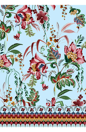 Pajama Shirt Silk Twill (Asian Botanic)