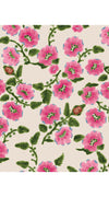 Hepburn Dress Shirt Collar 3/4 Sleeve Midi Length Cotton Stretch (Azalea Flower Small)