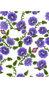 Florance Dress #2 Crew Neck Sleeveless Long Length Cotton Stretch (Azalea Flower Small)