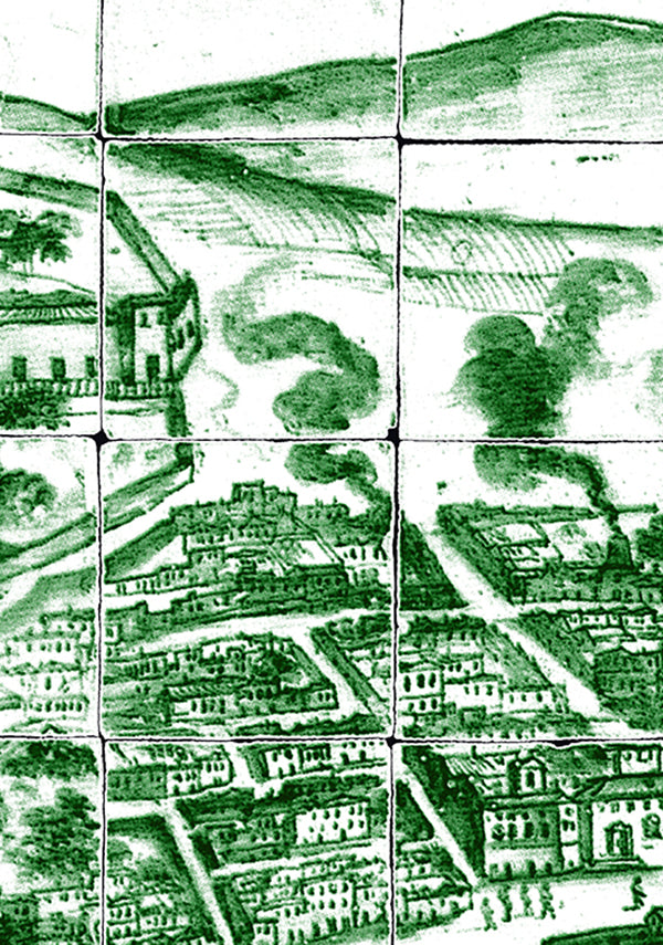 Azulejo All Over_White Green_Cotton Musola_60y