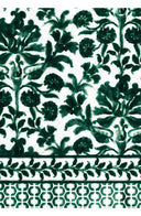 Aster Dress Shirt Collar 3/4 Sleeve Midi Length Cotton Musola (Azulejo Portuguese)