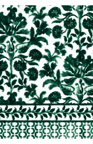 Aster Dress Shirt Collar 3/4 Sleeve Midi Length Cotton Musola (Azulejo Portuguese)