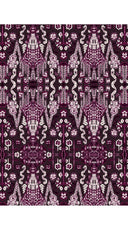 Audrey Dress #7 Shirt Collar 3/4 Sleeve Midi Plus Length Poliamide Taffta (Bambay Ikat Dark)