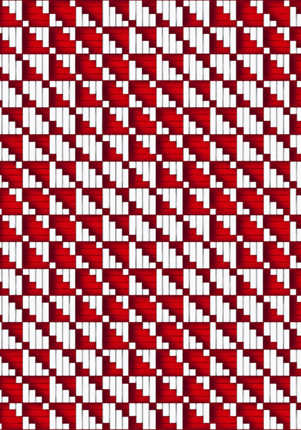 Bambo Weave_White Red_CS_85y