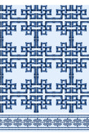 Eva Dress Crew Neck 3/4 Sleeve Maxi Length Cotton Musola (Bamboo Grove Pastel)