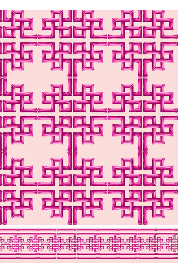 Audrey Dress #1 Shirt Collar 3/4 Sleeve Long Length Poliamide Taffta (Bamboo Grove Pastel)