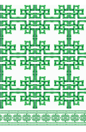 Audrey Dress #1 Shirt Collar 3/4 Sleeve Midi Length Cotton Stretch (Bamboo Grove White)