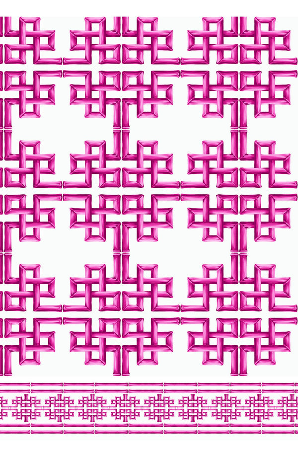 Audrey Dress #1 Shirt Collar 3/4 Sleeve Midi Length Cotton Stretch (Bamboo Grove White)