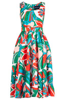 Abelia Dress U Neck Sleeveless Midi Length Poliamide Taffta (Barcelona Mode)