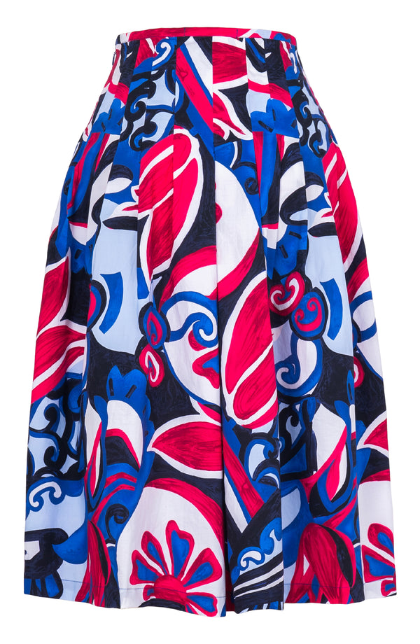 Zelda Skirt Long Length Cotton Stretch (Barcelona Mode)