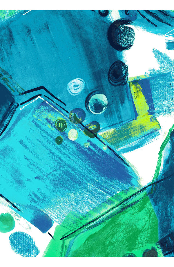 Abelia Dress U Neck Sleeveless Midi Length Poliamide Taffta (Bastera Painting)