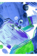 Abelia Dress U Neck Sleeveless Midi Length Cotton Stretch (Bastera Painting)