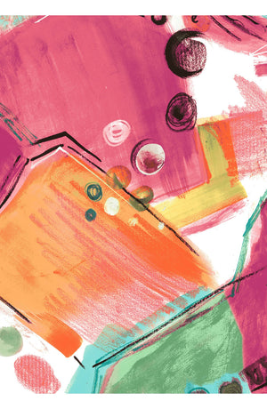 Laurent Dress Shirt Collar 3/4 Sleeve Long Length Cotton Stretch (Bastera Painting)