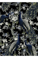 Terry Dress Shirt Collar 3/4 Sleeve Midi Plus Length Poliamide Taffta (Belvedere Peacock)