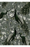 Terry Dress Shirt Collar 3/4 Sleeve Midi Plus Length Poliamide Taffta (Belvedere Peacock)