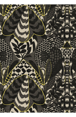 Jenny Skirt Midi Length Poliamide Taffta (Block Print Jungle)
