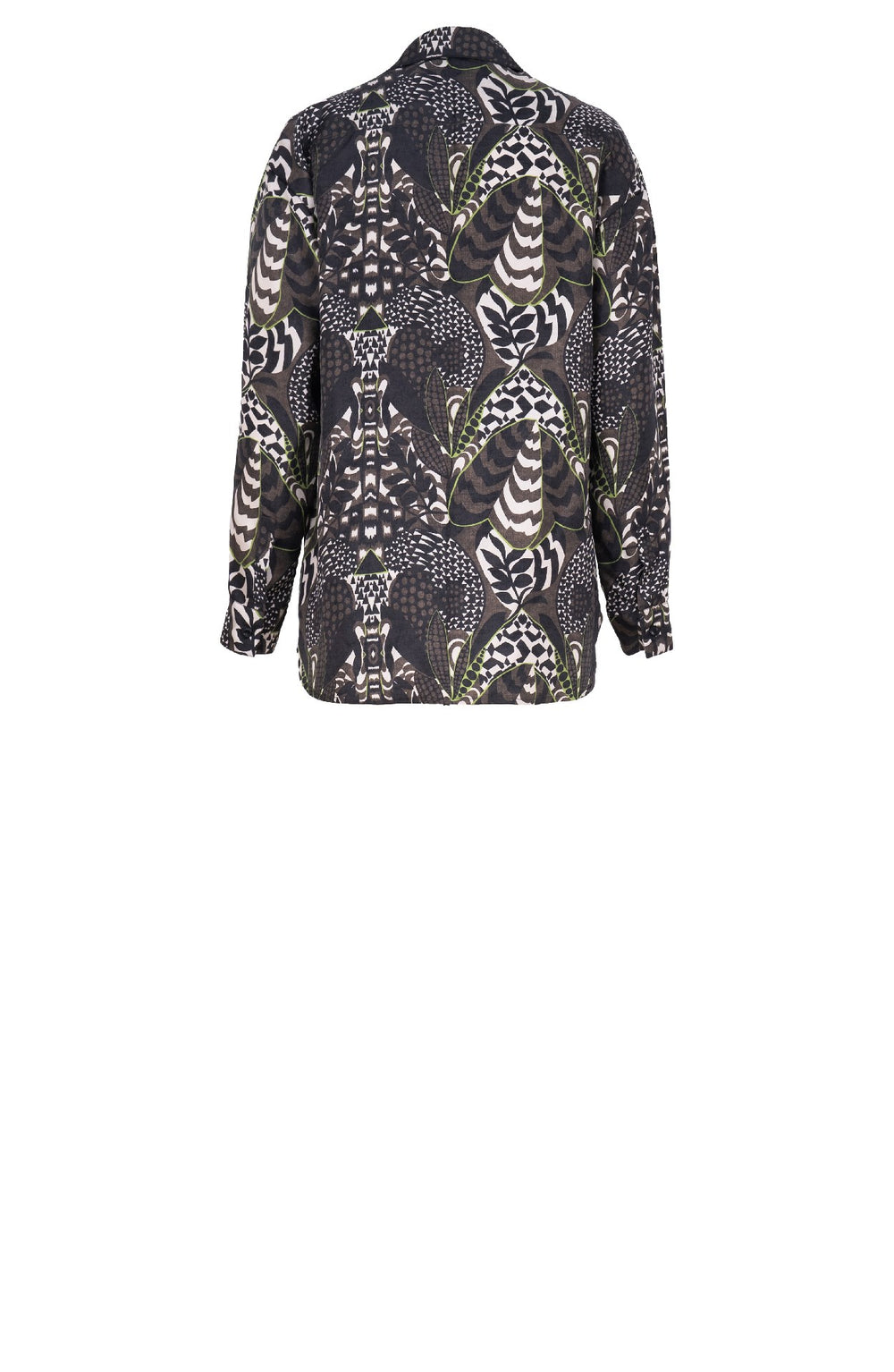 Nova Shirt Silk Twill (Block Print Jungle)