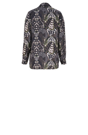 Nova Shirt Silk Twill (Block Print Jungle)