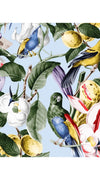 Abelia Skirt Midi Length Cotton Stretch (Blue Bird)