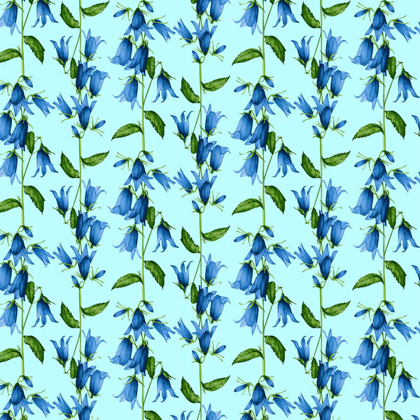 [Create Your Own] Cotton Stretch (Blue Bell Flower Small Pastel)