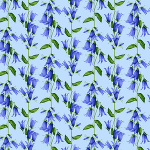 [Create Your Own] Cotton Stretch (Blue Bell Flower Small Pastel)