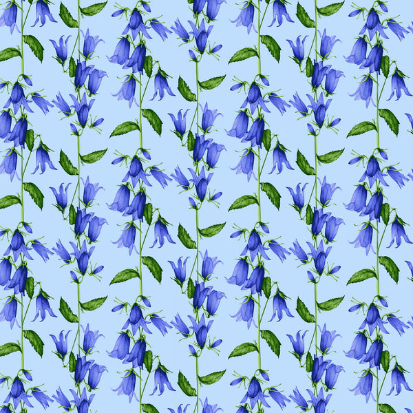 [Create Your Own] Cotton Stretch (Blue Bell Flower Small Pastel)